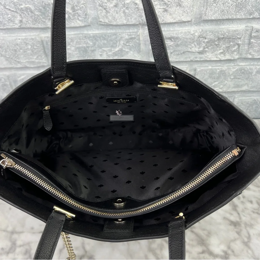Kate Spade Infinite Large Triple Compartment Tote In Black